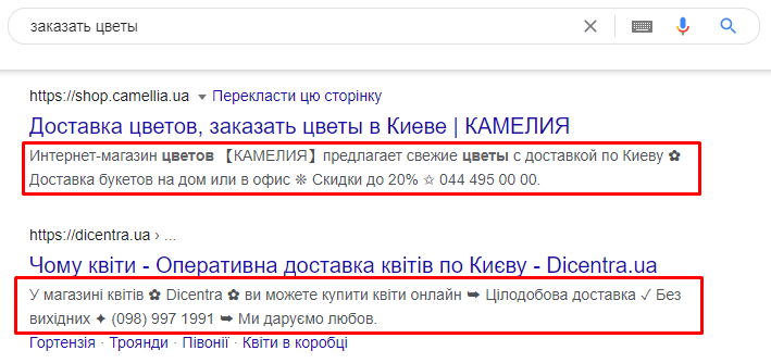 Определение метатега Description
